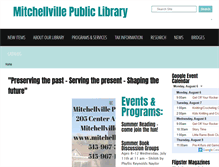 Tablet Screenshot of mitchellville.lib.ia.us