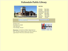 Tablet Screenshot of fultondale.lib.al.us