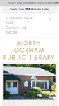 Mobile Screenshot of north-gorham.lib.me.us