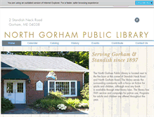 Tablet Screenshot of north-gorham.lib.me.us