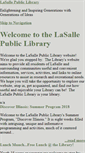 Mobile Screenshot of lasalle.lib.il.us