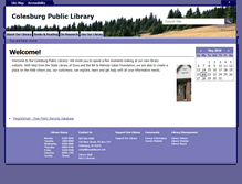 Tablet Screenshot of colesburg.lib.ia.us