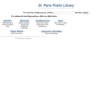 Tablet Screenshot of opac.st-paris.lib.oh.us
