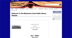 Desktop Screenshot of blairstown.lib.ia.us