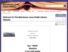 Tablet Screenshot of blairstown.lib.ia.us