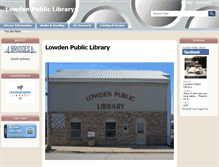 Tablet Screenshot of lowden.lib.ia.us