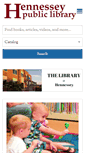 Mobile Screenshot of hennessey.lib.ok.us