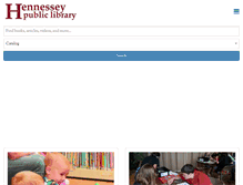 Tablet Screenshot of hennessey.lib.ok.us
