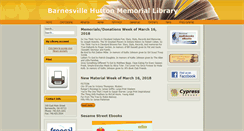 Desktop Screenshot of barnesvillehutton.lib.oh.us