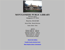 Tablet Screenshot of montgomery.lib.wv.us