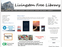 Tablet Screenshot of livingston.lib.ny.us