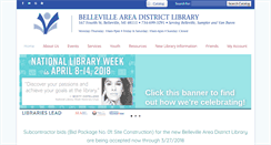 Desktop Screenshot of belleville.lib.mi.us
