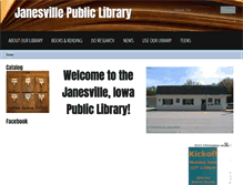 Tablet Screenshot of janesville.lib.ia.us
