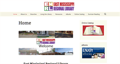 Desktop Screenshot of emrl.lib.ms.us