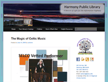 Tablet Screenshot of harmony.lib.mn.us