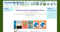 Desktop Screenshot of newhall.lib.ia.us