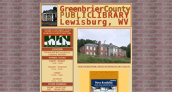 Desktop Screenshot of greenbrier.lib.wv.us
