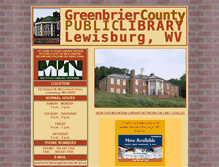 Tablet Screenshot of greenbrier.lib.wv.us