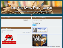 Tablet Screenshot of jefferson-davis.lib.la.us
