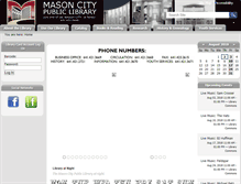 Tablet Screenshot of masoncity.lib.ia.us