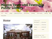 Tablet Screenshot of monon.lib.in.us