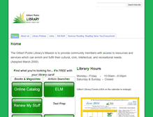 Tablet Screenshot of gilbert.lib.mn.us