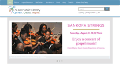 Desktop Screenshot of laurel.lib.de.us