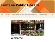 Tablet Screenshot of fontana.lib.wi.us