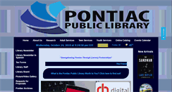 Desktop Screenshot of pontiac.lib.mi.us