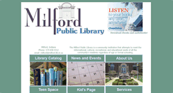 Desktop Screenshot of milford.lib.in.us