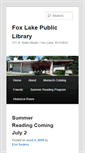 Mobile Screenshot of foxlake.lib.wi.us