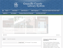 Tablet Screenshot of granville.lib.nc.us