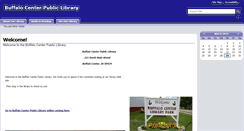 Desktop Screenshot of buffalocenter.lib.ia.us
