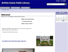 Tablet Screenshot of buffalocenter.lib.ia.us