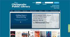 Desktop Screenshot of chesapeake.lib.va.us