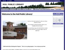 Tablet Screenshot of hull.lib.ia.us