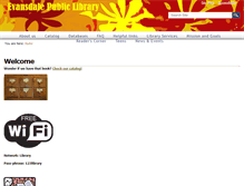 Tablet Screenshot of evansdale.lib.ia.us