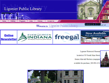 Tablet Screenshot of ligonier.lib.in.us