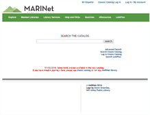 Tablet Screenshot of catalog.marinet.lib.ca.us