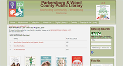 Desktop Screenshot of parkersburg.lib.wv.us