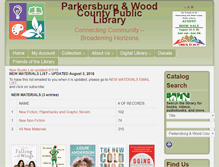 Tablet Screenshot of parkersburg.lib.wv.us