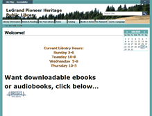 Tablet Screenshot of legrand.lib.ia.us