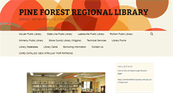 Desktop Screenshot of pineforest.lib.ms.us