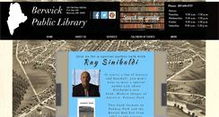 Desktop Screenshot of berwick.lib.me.us